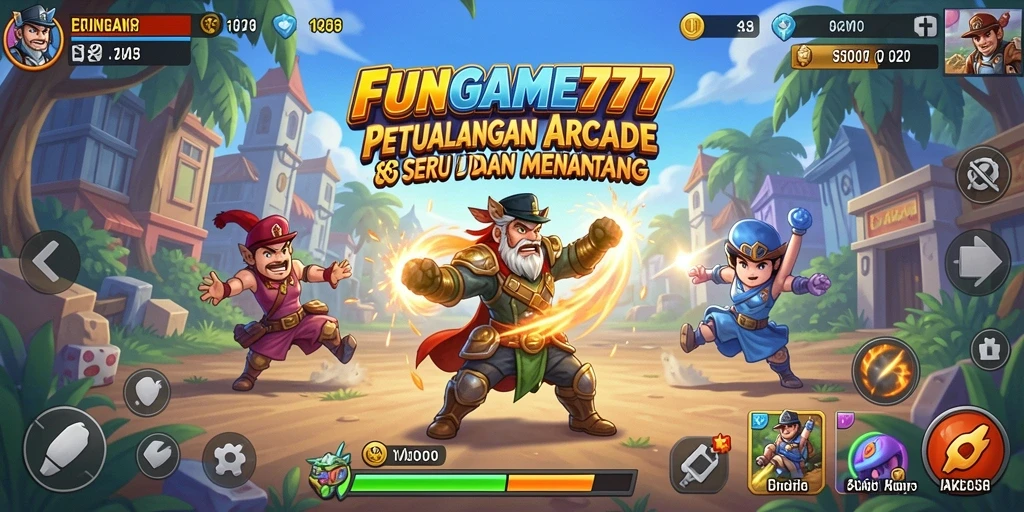 Screenshot gameplay FUNGAME777 yang menampilkan aksi arcade yang seru.