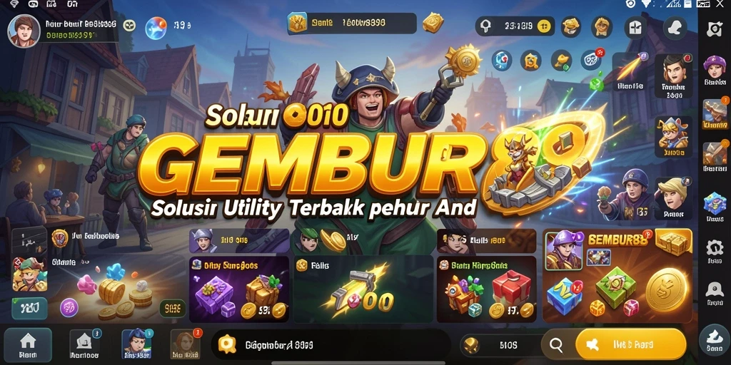 Tampilan antarmuka GEMBUR88 yang bersih dan fungsional.