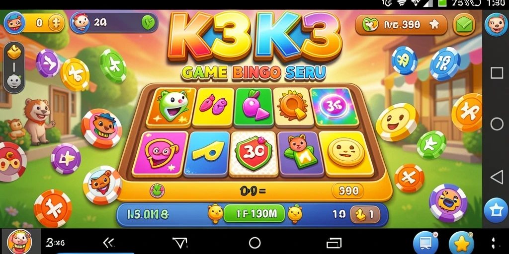 Gameplay seru K3K3 dengan nuansa Bingo yang khas.