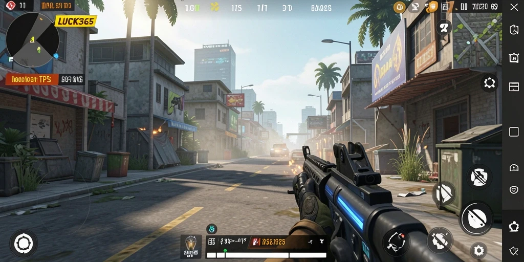 Tampilan gameplay LUCK365 yang seru dan penuh aksi di medan tempur.