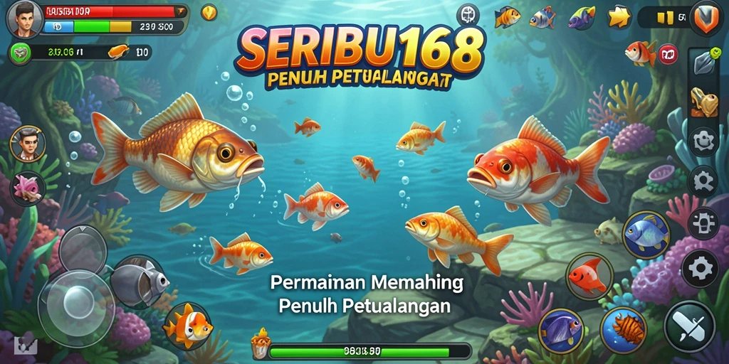Gameplay SERIBU168 menampilkan momen memancing yang seru dan mengasyikkan.